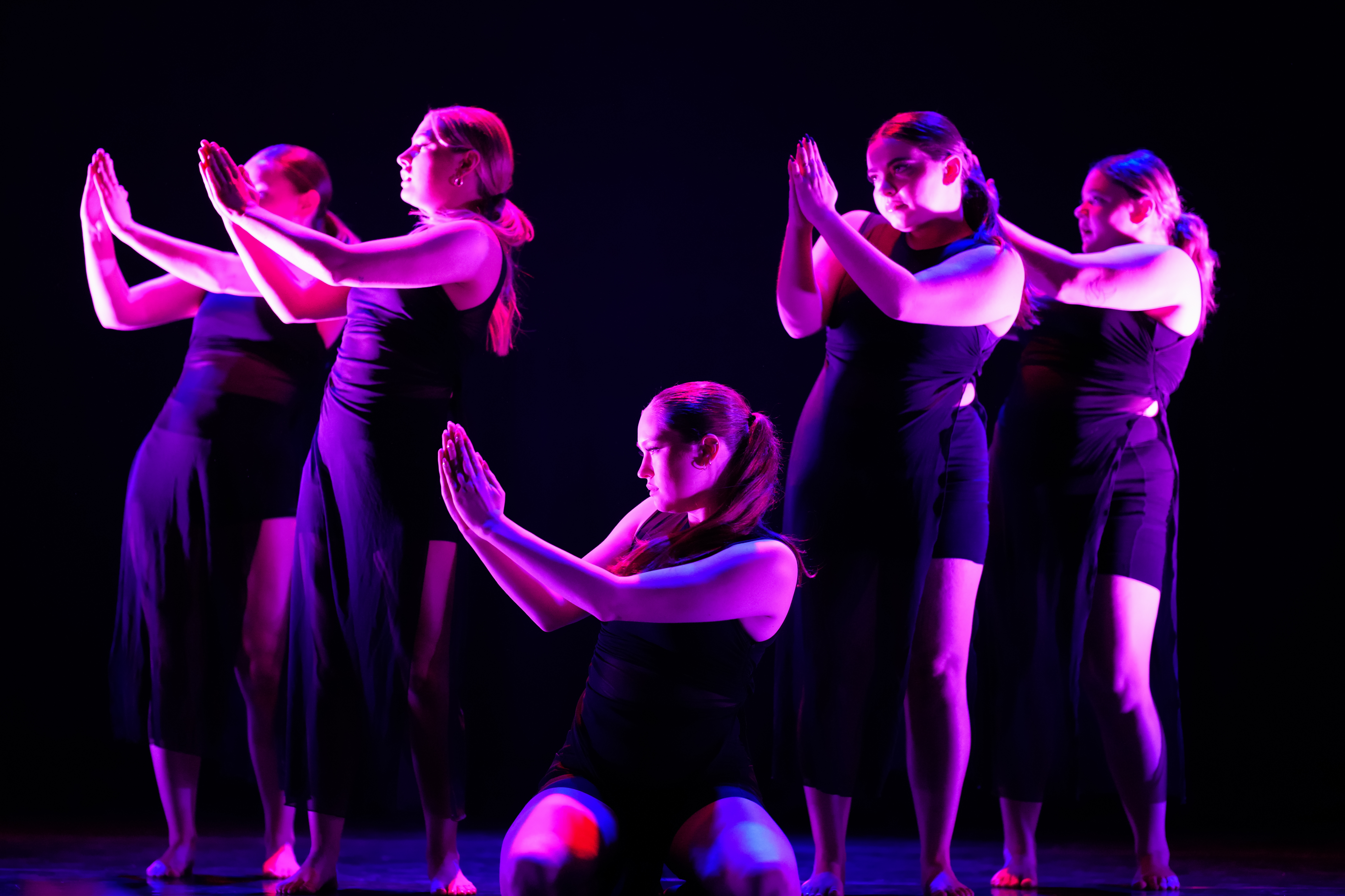 dancers in pink